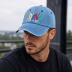 Denim Baseball Cap – Adjustable Cotton Hat With Breathable Sun Protection