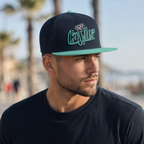 Palm Beach Snapback Cap – Adjustable Cotton Baseball Hat With Embroidered Logo