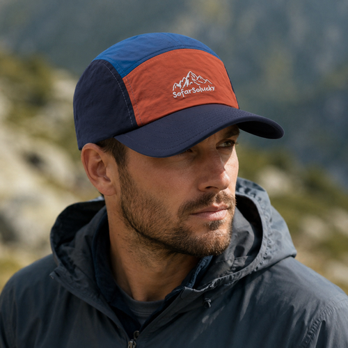 5-Panels Baseball Cap – Organic Cotton Adjustable Breathable Summer Hat