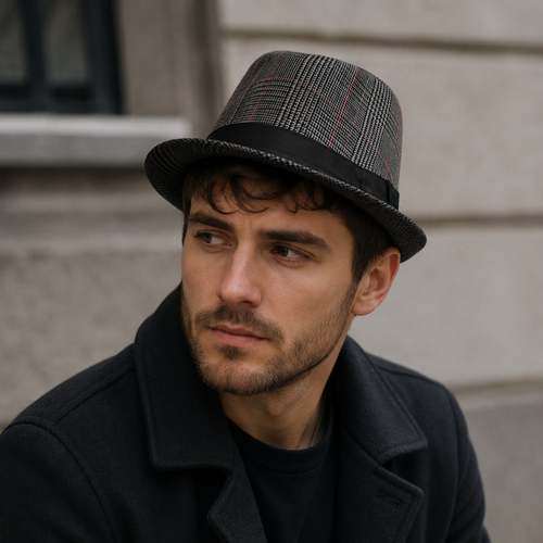 Classic British Top Hat – Lightweight Polyester Vintage Formal Hat for Weddings
