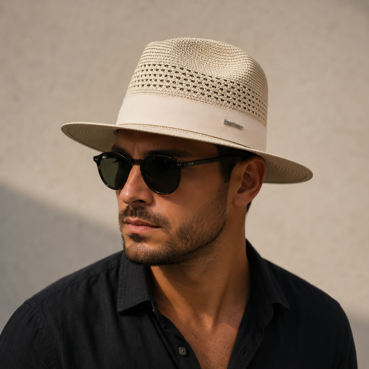 Panama Sun Hat – Lightweight Wide Brim Hat With Breathable Paper Straw Design