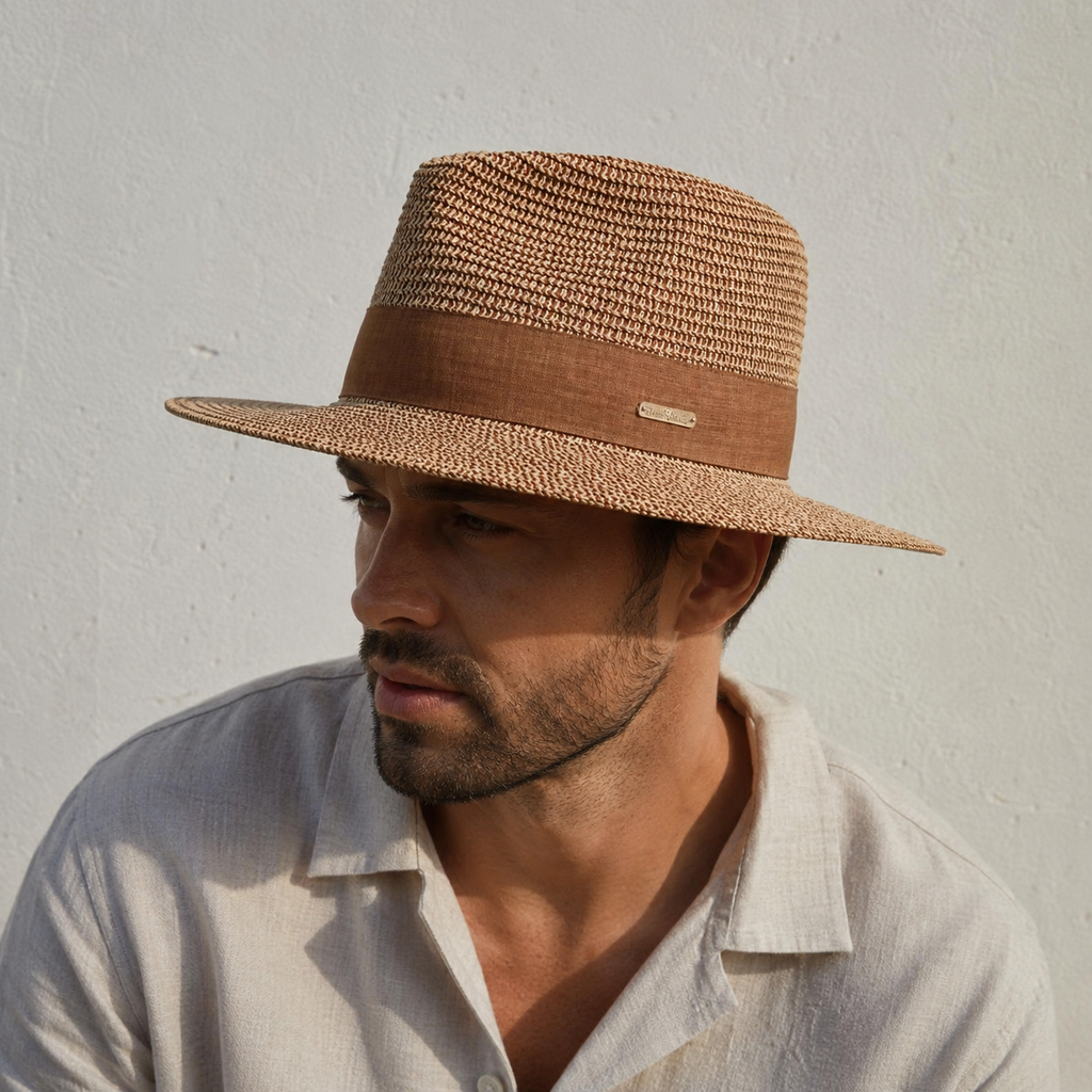 Wide Brim Panama Hat – Lightweight Paper Straw Sun Protection Beach Vacation Accessory