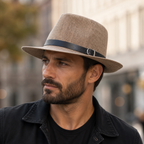 Men's Straw Sun Hat - Lightweight Linen Summer Hat | Breathable Sun Protection