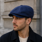 White Linen Newsboy Cap – Classic Gatsby Style | Lightweight Breathable Summer Hat