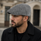 Tweed Flat Cap – Classic British Ivy Cap For Men | Handwoven Cotton Hat