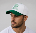 White Green Baseball Cap – Adjustable Cotton Hat With Four Swallows Embroidery