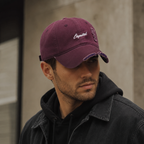 Scratched Baseball Cap – Adjustable Cotton Hat With Embroidered Details