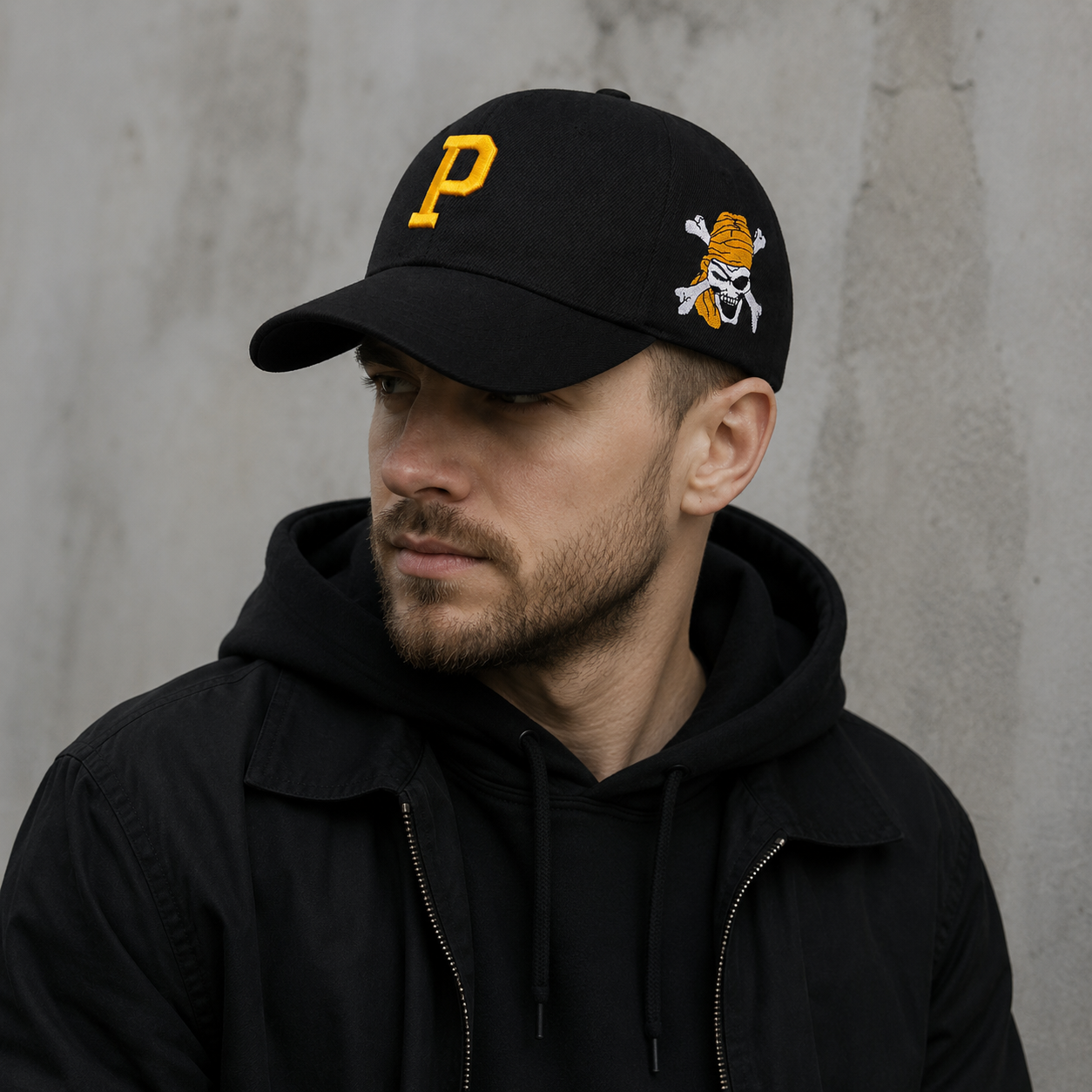 Classic Baseball Cap – Adjustable Cotton Acrylic Hat With Embroidered Details