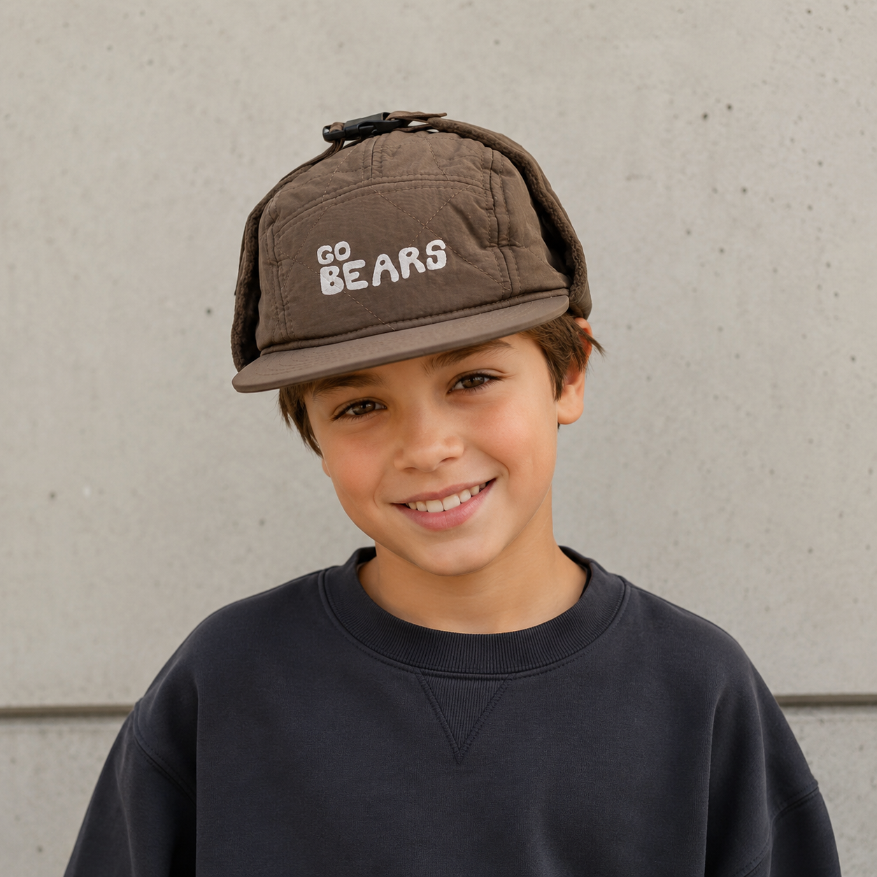 Kids Fishing Baseball Cap - Waterproof Cotton Acrylic Hat With Adjustable Strap