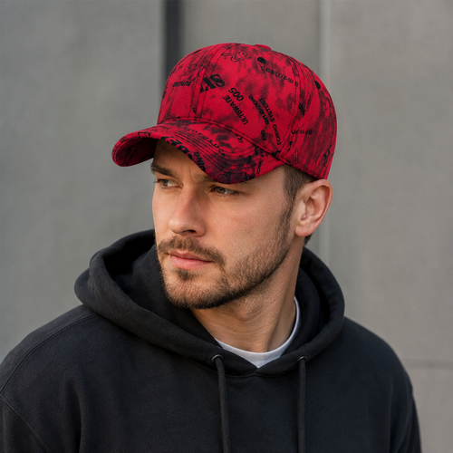 Cotton Baseball Cap - Adjustable Graffiti Pattern Hat | Breathable Summer Cap