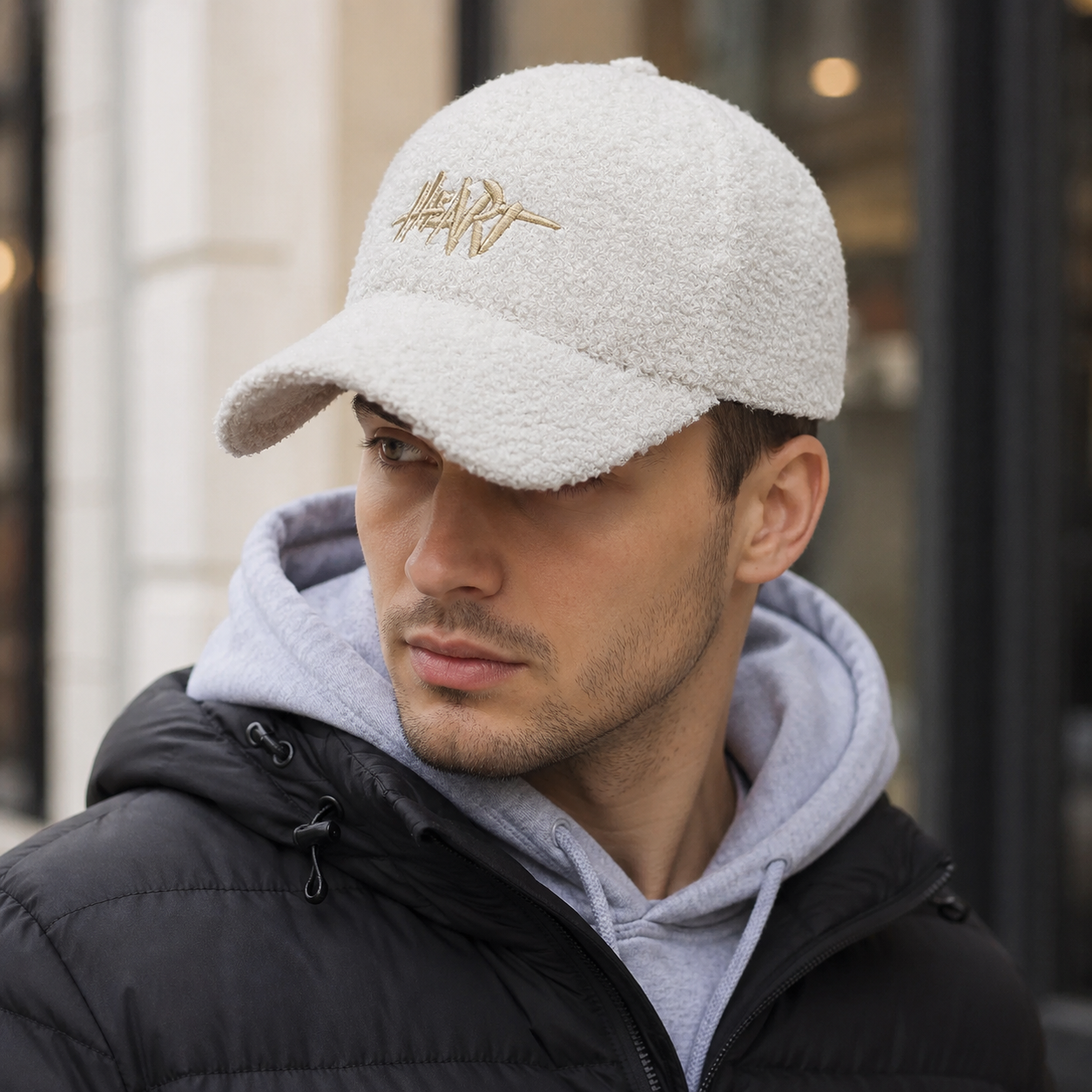 Winter Cotton Baseball Cap – Adjustable Organic Hat With Fur Lining & Cold Protection