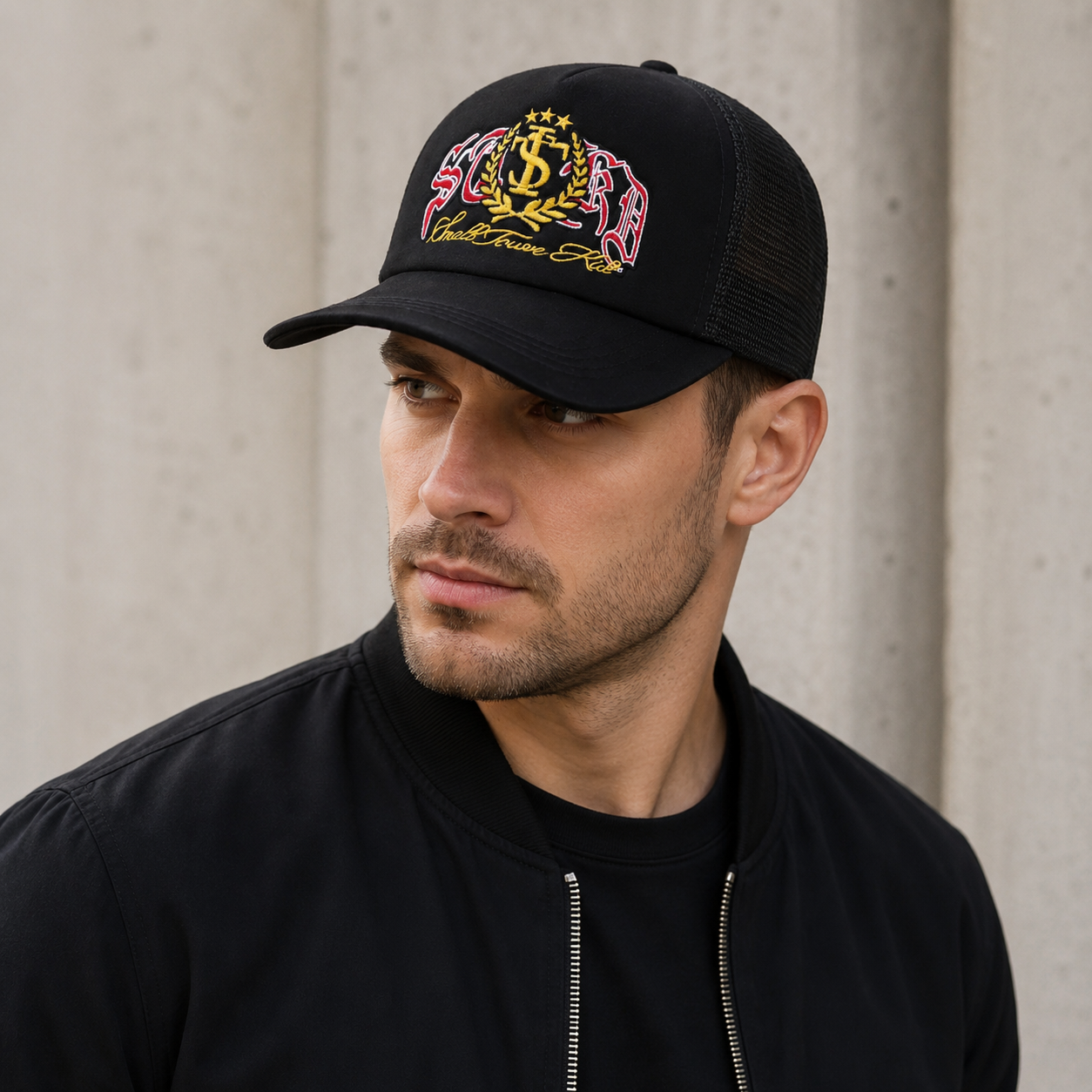 Breathable Trucker Cap – Organic Cotton Adjustable Hat With Embroidered Logo