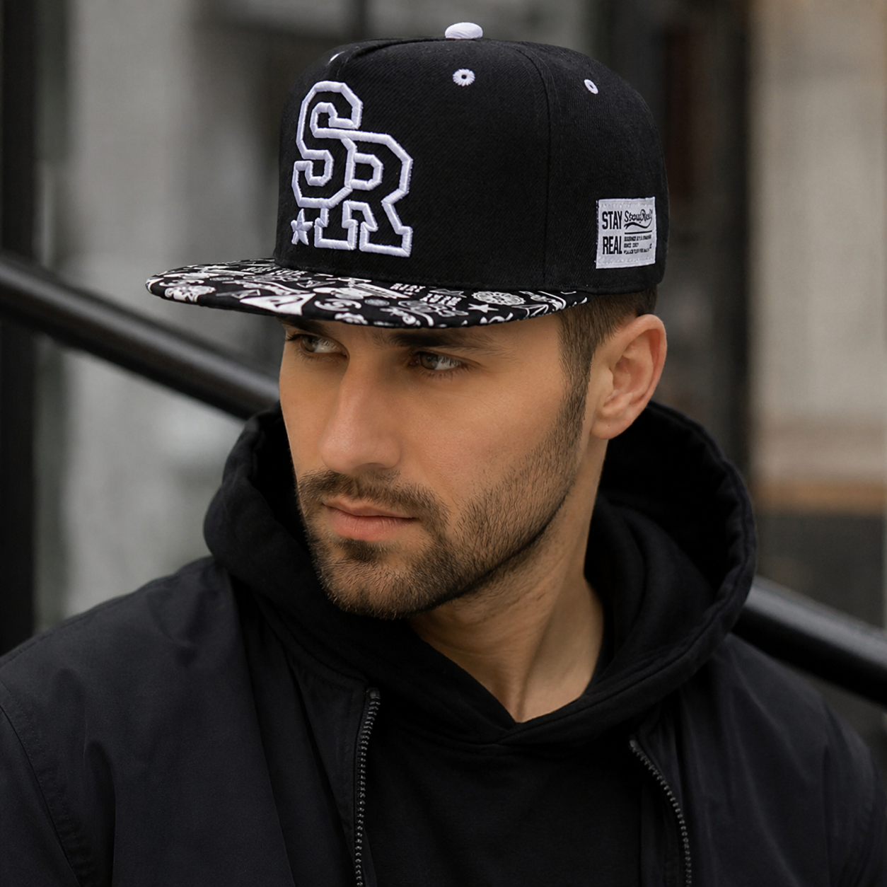 Cotton Snapback Cap – Adjustable Organic Cotton Hat With Embroidered Logo