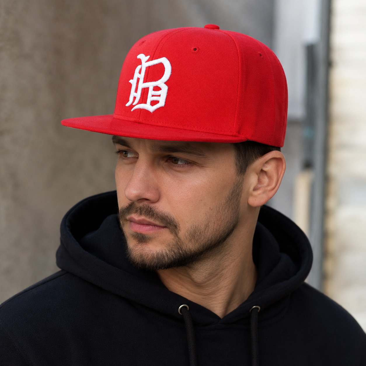 Gothic Snapback Cap – Adjustable Organic Cotton Embroidered Logo Hat