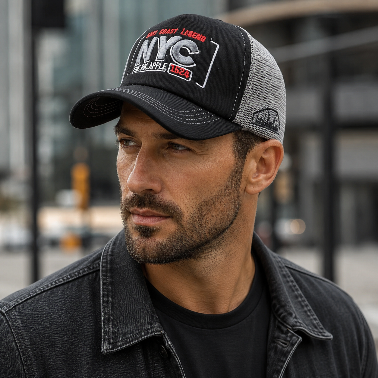 Cotton Trucker Cap – Organic Cotton Hat With Adjustable Fit & Embroidered Logo