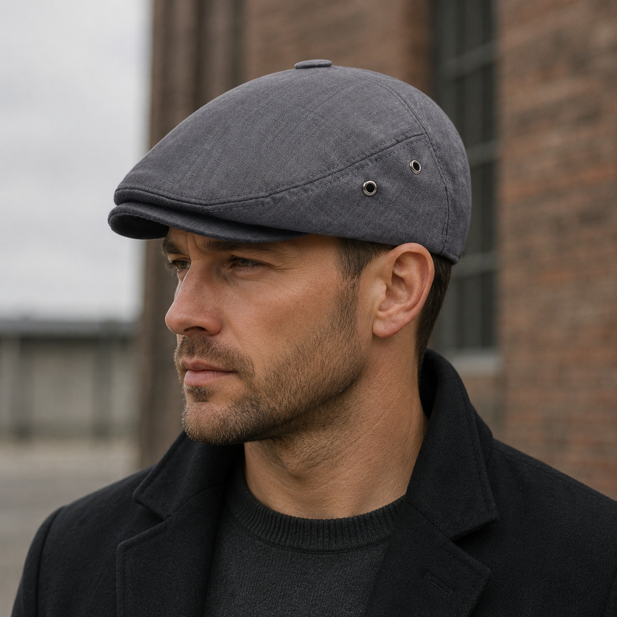 Retro Tartan Flat Cap – Adjustable Cotton Visor Hat For Men & Women Classic Style