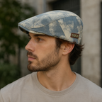 Tie-Dye Flat Cap – Adjustable Cotton Acrylic Hat Size 56-60 cm Classic Style