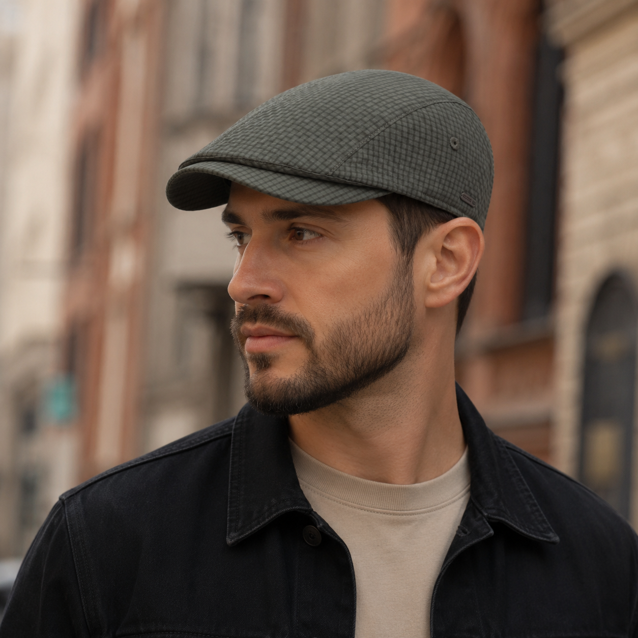 Dundee Plaid Flat Cap - Adjustable Acrylic Classic Headwear for Summer Style