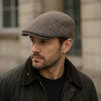 Knitted Flat Cap – Adjustable Cotton Acrylic Cap | Breathable Summer Hat