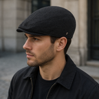 Vintage Denim Flat Cap – Adjustable Cotton Heritage Hat For Men & Women