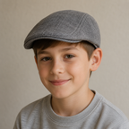 Kids Flat Cap – Adjustable Acrylic Flat Hat for Toddlers | Breathable Summer Headwear