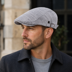 Plaid Cotton Flat Cap – Adjustable Classic Unisex Hatloom Flat Caps