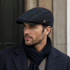 Striped Flat Cap – Adjustable Cotton Hat From Kennedy Collection | Unisex Classic Style