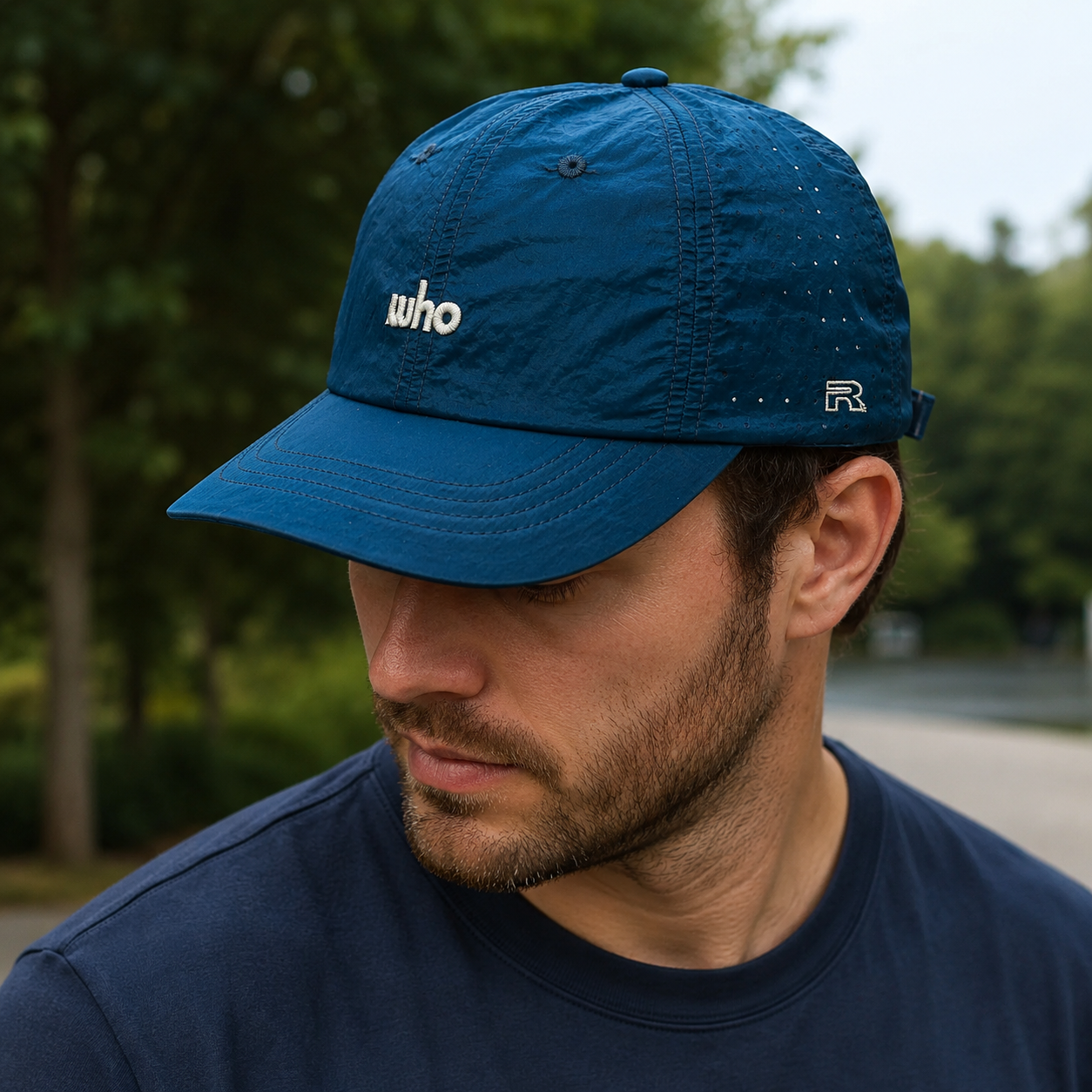Reflective Waterproof Baseball Cap - Adjustable 5 Panel Flat Visor Hat
