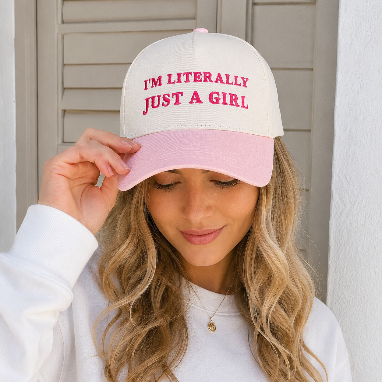 Woman Baseball Cap – Adjustable Organic Cotton Cap with Sun Protection