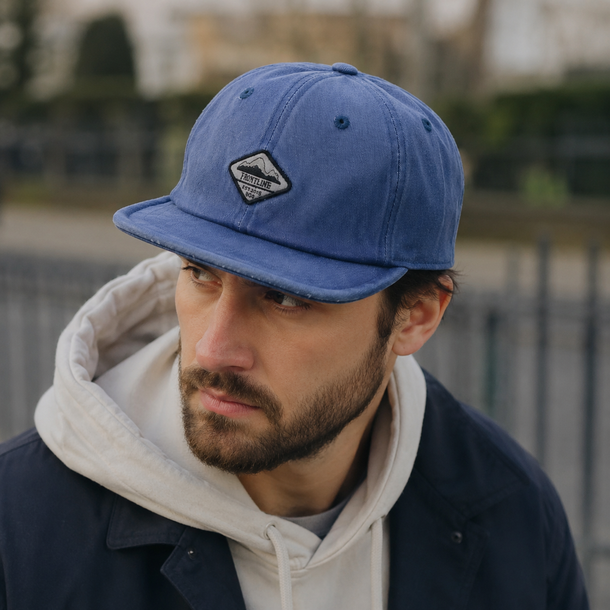 Cotton Baseball Cap – Organic 6-Panels Adjustable Hat With Embroidered Logo