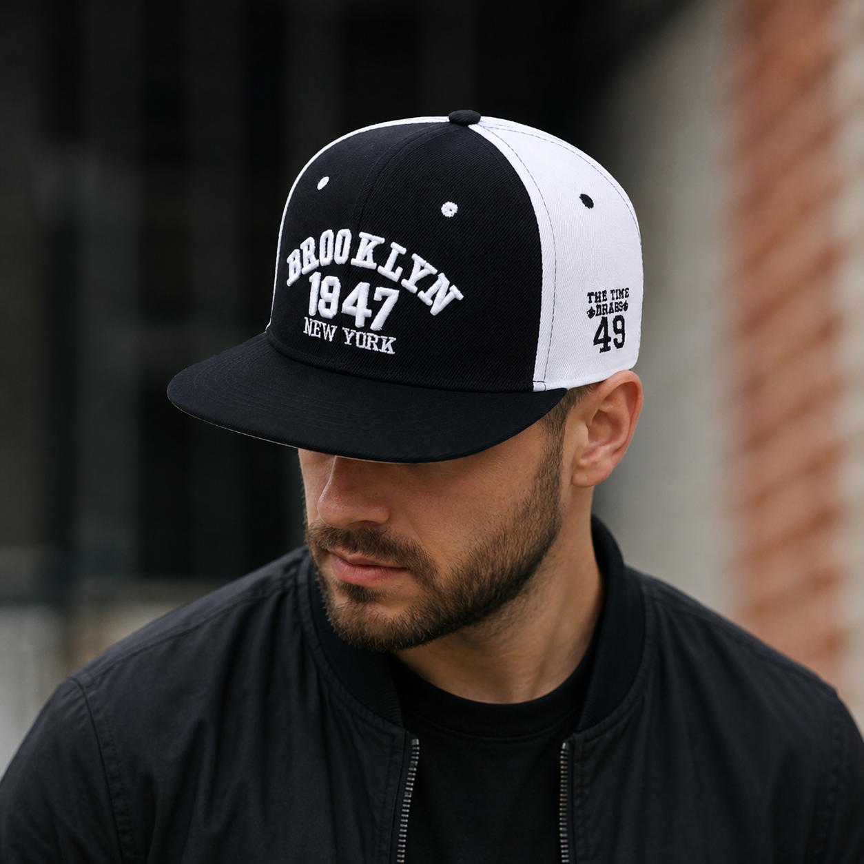 Brooklyn Snapback Cap – Adjustable Cotton Acrylic Classic Baseball Hat