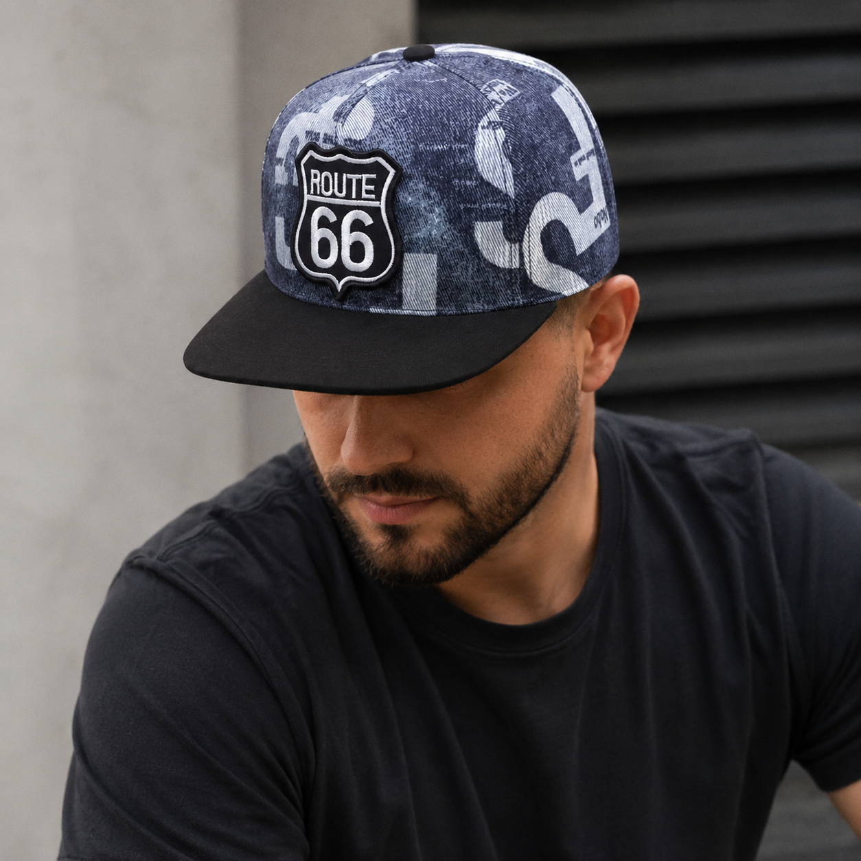 Route 66 Snapback Cap – Adjustable Cotton Baseball Hat With Embroidered Logo