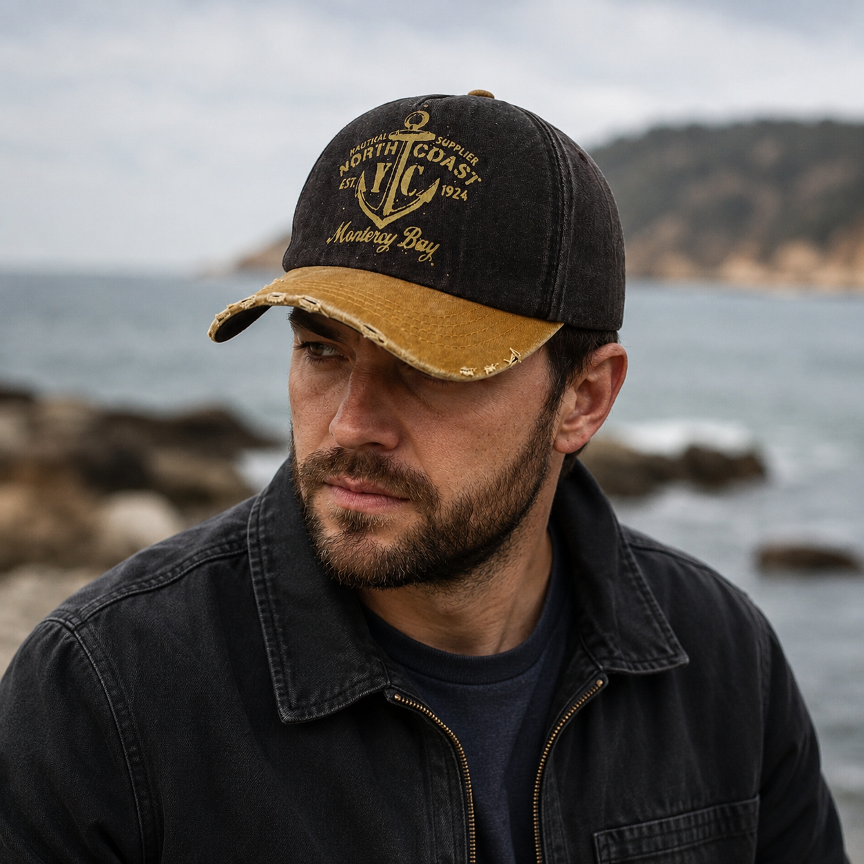 Monterey Bay Baseball Cap – Adjustable Cotton Unisex Summer Hatloom Cap