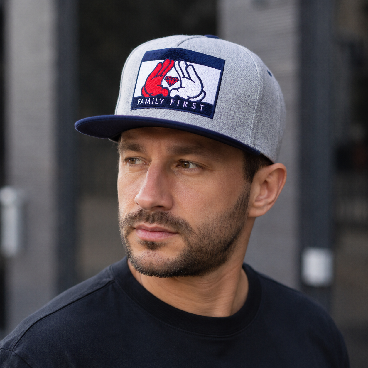 Family First Snapback Cap – Adjustable Cotton Acrylic Hat With Embroidered Logo