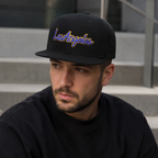 Retro Snapback Cap – Adjustable Los Angeles Baseball Style Hat With Acrylic Material