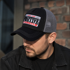 Cotton Trucker Cap – Adjustable Breathable Mesh Hat With Embroidered Details