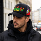Mesh Trucker Cap – Breathable Adjustable Baseball Style Hat with Embroidered Details