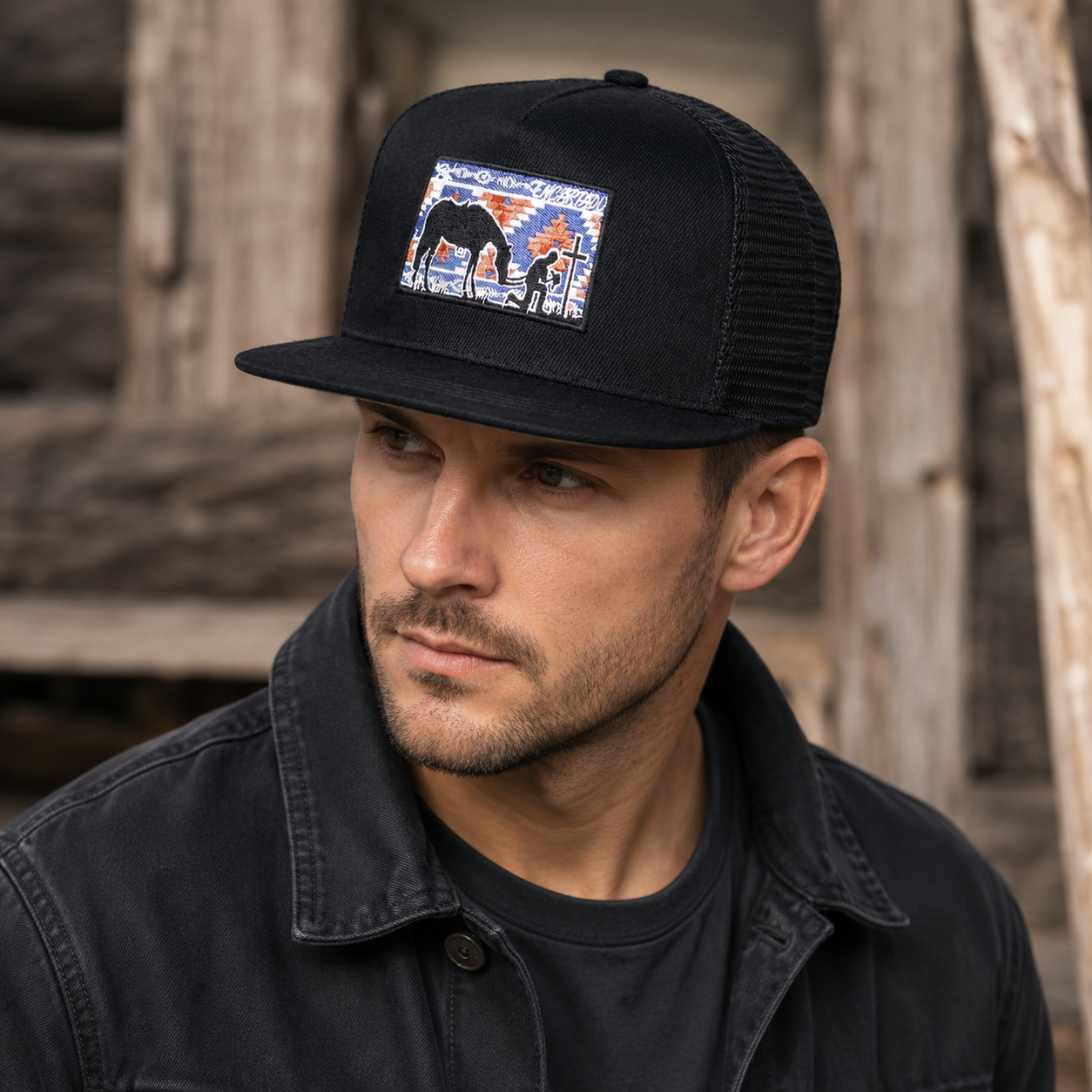 Trucker Snapback Cap – Adjustable Breathable Mesh Cotton Acrylic Hat