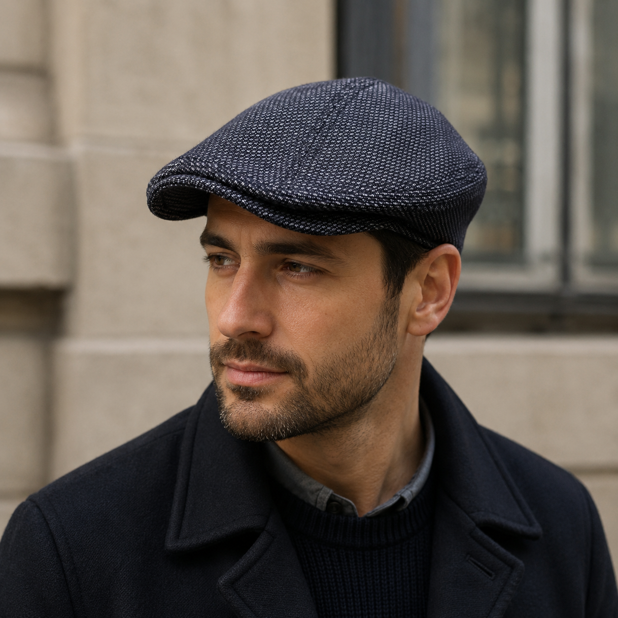 Linen Flat Cap – Navy Blue Lightweight Hat for Men & Women | Classic Summer Style