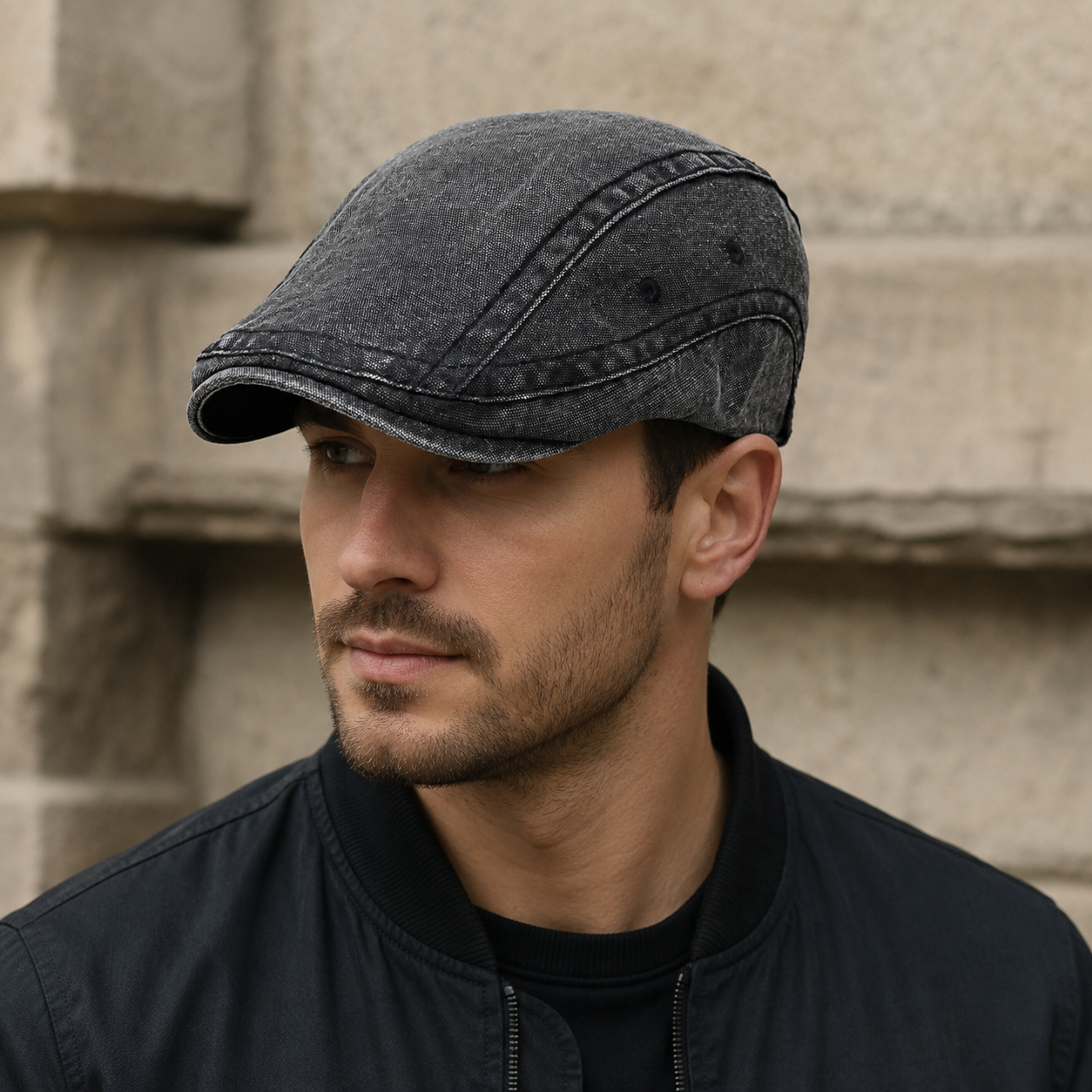 Adjustable Flat Cap – Organic Cotton Breathable Summer Hat With Sweatband