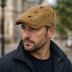 Flat Cap Adjustable Cotton Classic Style – Unisex Breathable Hat by Hatloom