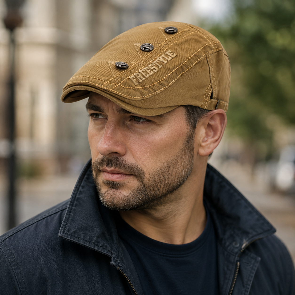 Flat Cap Adjustable Cotton Classic Style – Unisex Breathable Hat by Hatloom