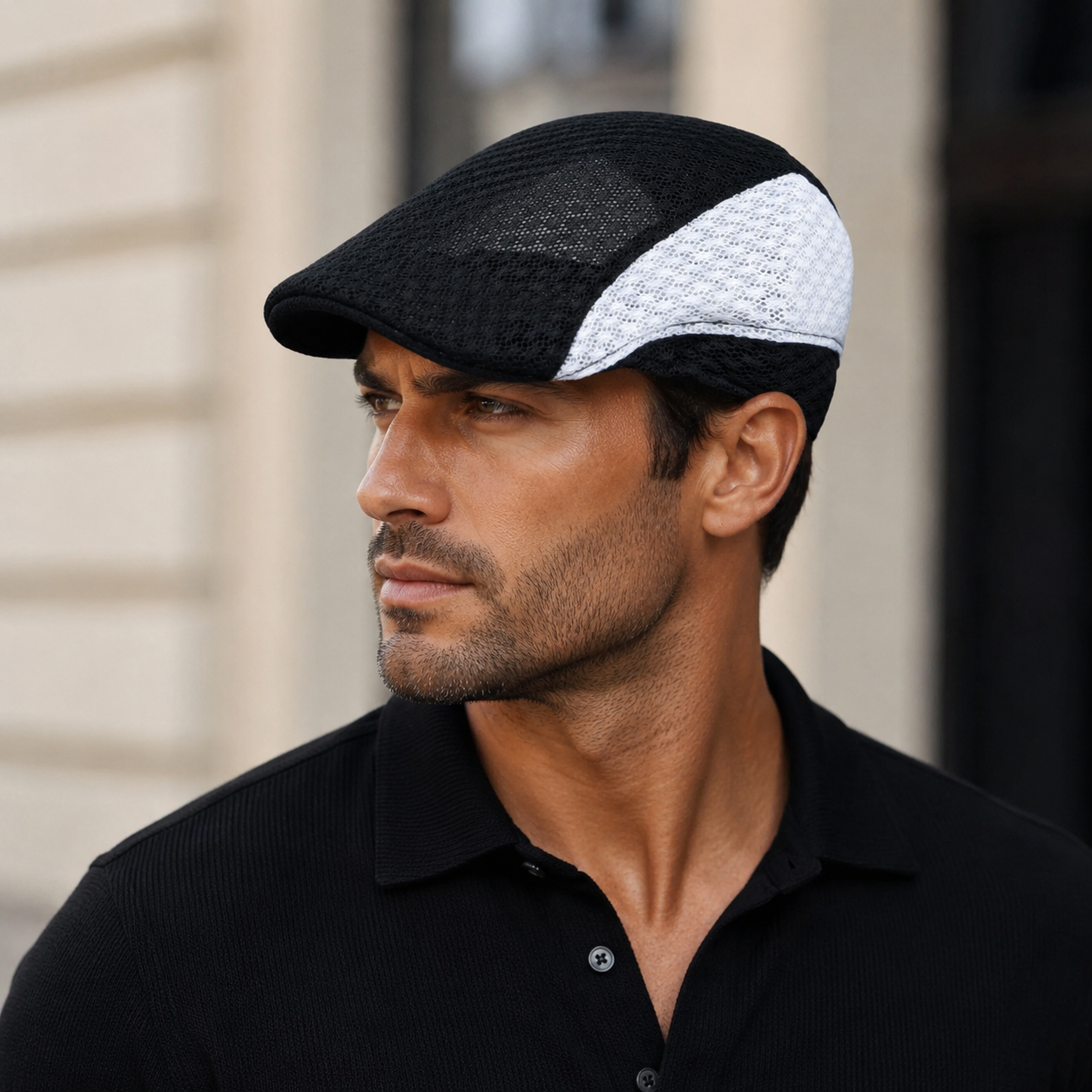 Summer Mesh Flat Cap - Breathable Lightweight Quick Drying Hat Unisex Headwear