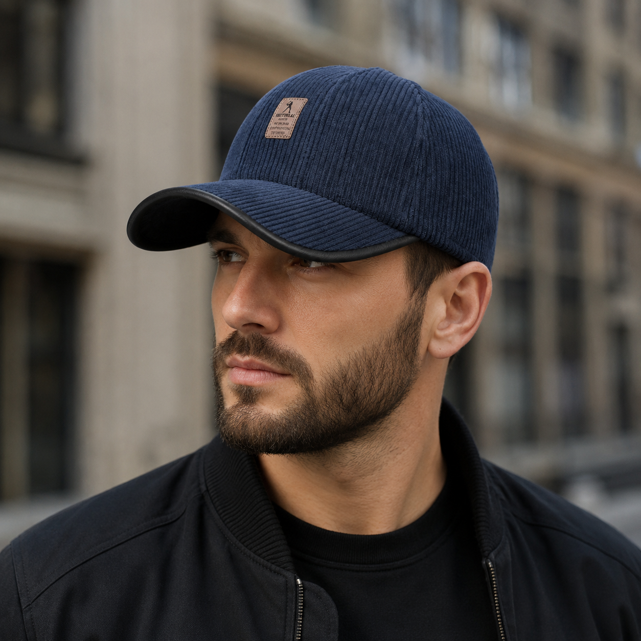 Corduroy Baseball Cap – Adjustable Winter Golf Hat With Folding Earflaps