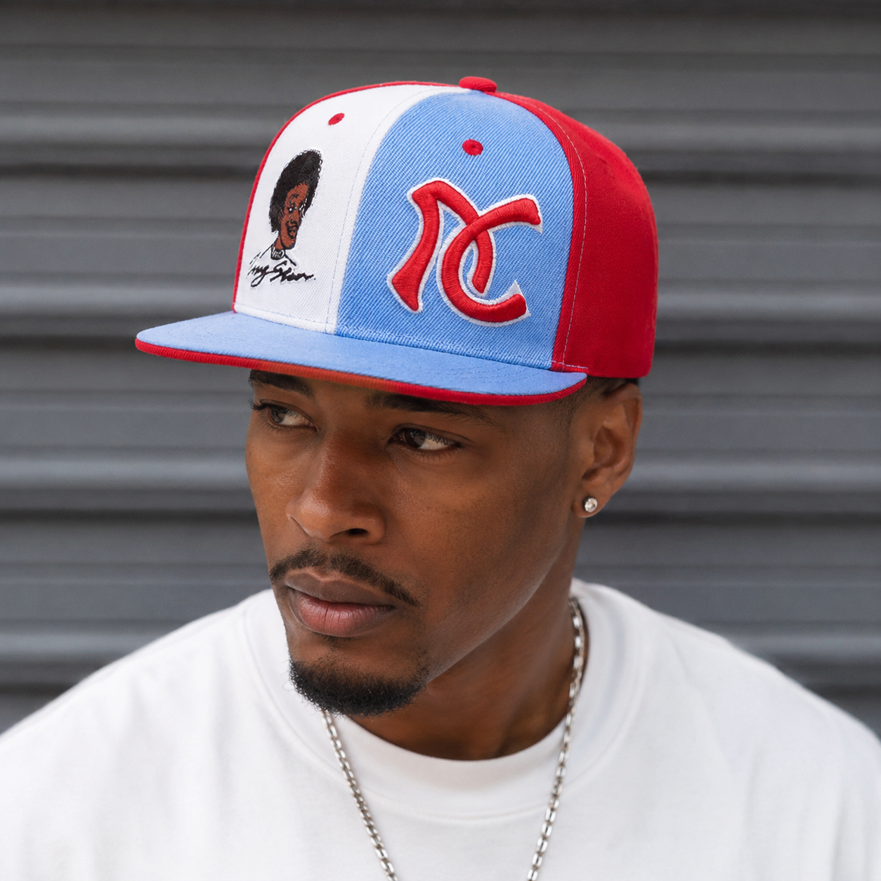 Embroidered Snapback Cap - Adjustable Organic Cotton Hat With Breathable Design
