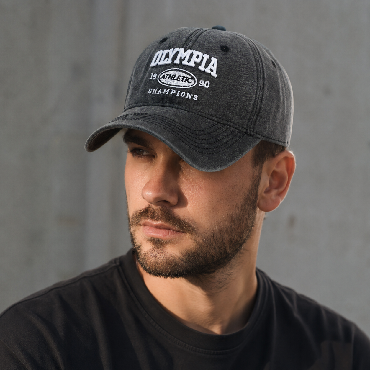 Washed Cotton Baseball Cap – Classic Adjustable Embroidered Logo Hat