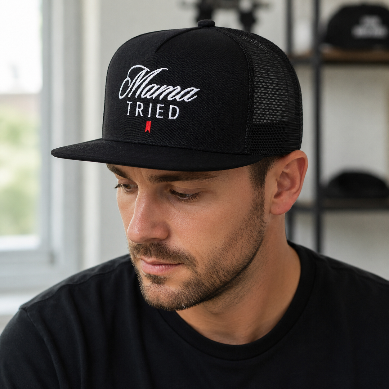 Trucker Snapback Cap – Adjustable Breathable Organic Cotton Hat for Summer