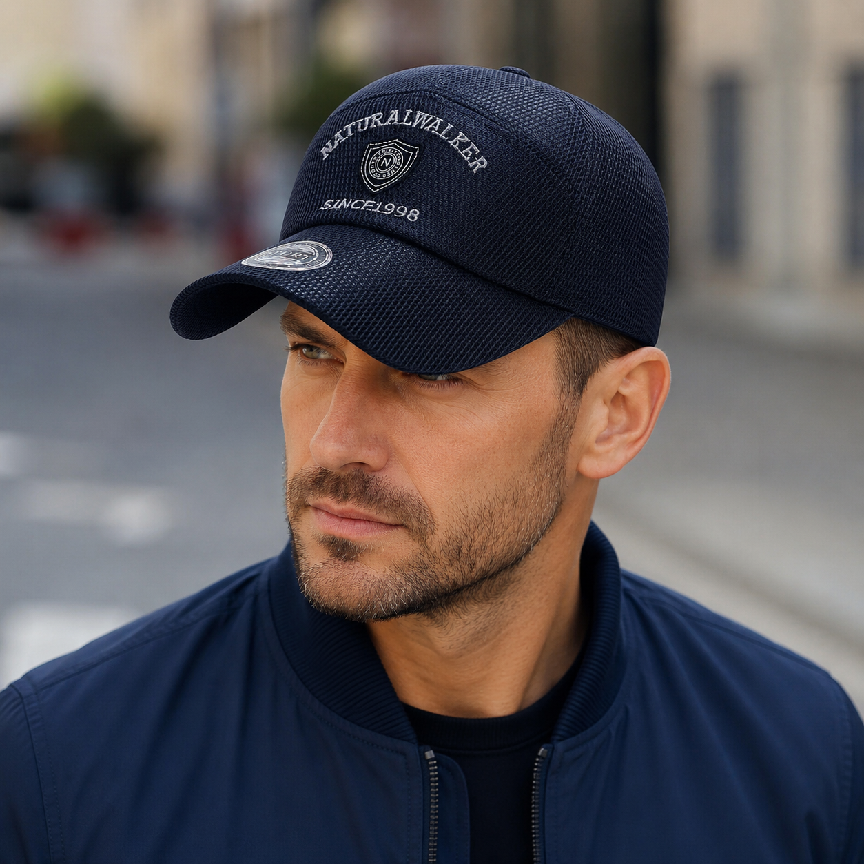 Natural Walker Baseball Cap - Adjustable Mesh Quick Dry Breathable Hat by Hatloom