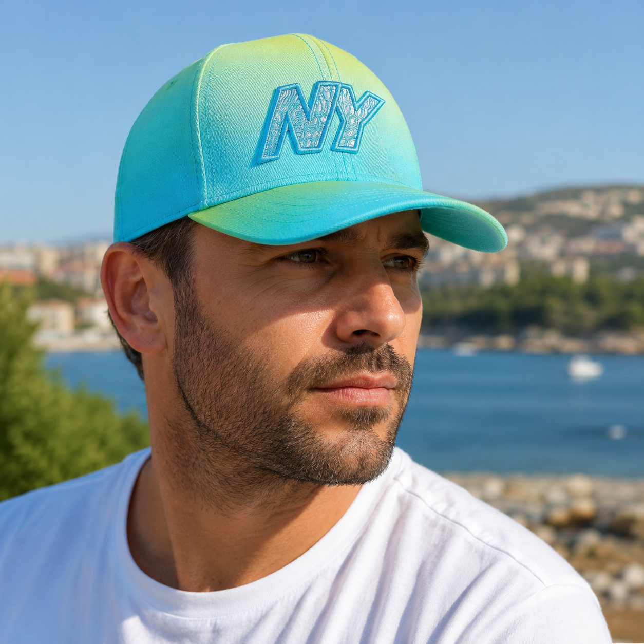 Gradient Baseball Cap - Adjustable Cotton Unisex Hat NY Stylish Summer