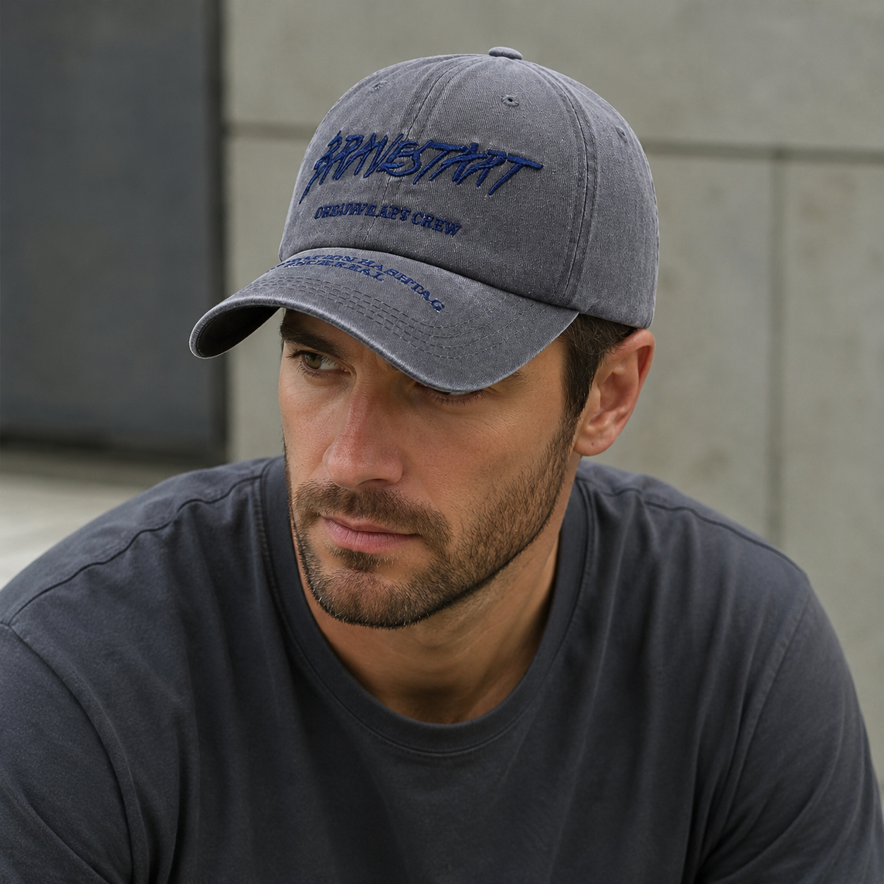 Cotton Baseball Cap – Adjustable Breathable Hat With Embroidered Details